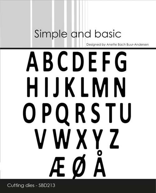 Simple and basic die Mini alfabet A: 0,8x1,3cm